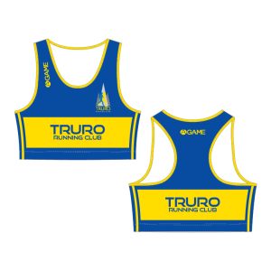 Truro Running Club Crop Top with embroidered club logo
