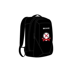 St Austell TTC Backpack in black with AGAME logo and club crest